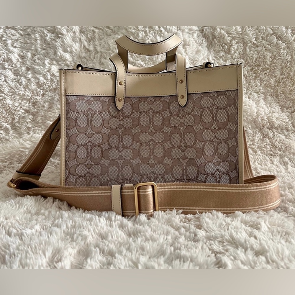 COACH Field Signature Jacquard Tote
